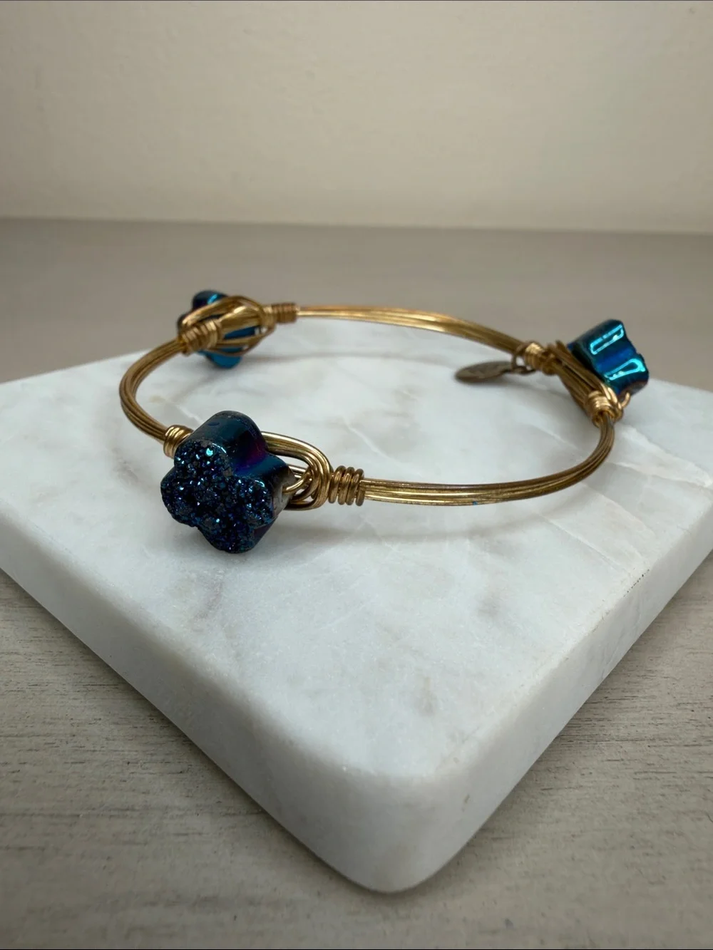 Bourbon and Bowties Gold-Tone Stackable Bangle Bracelet
